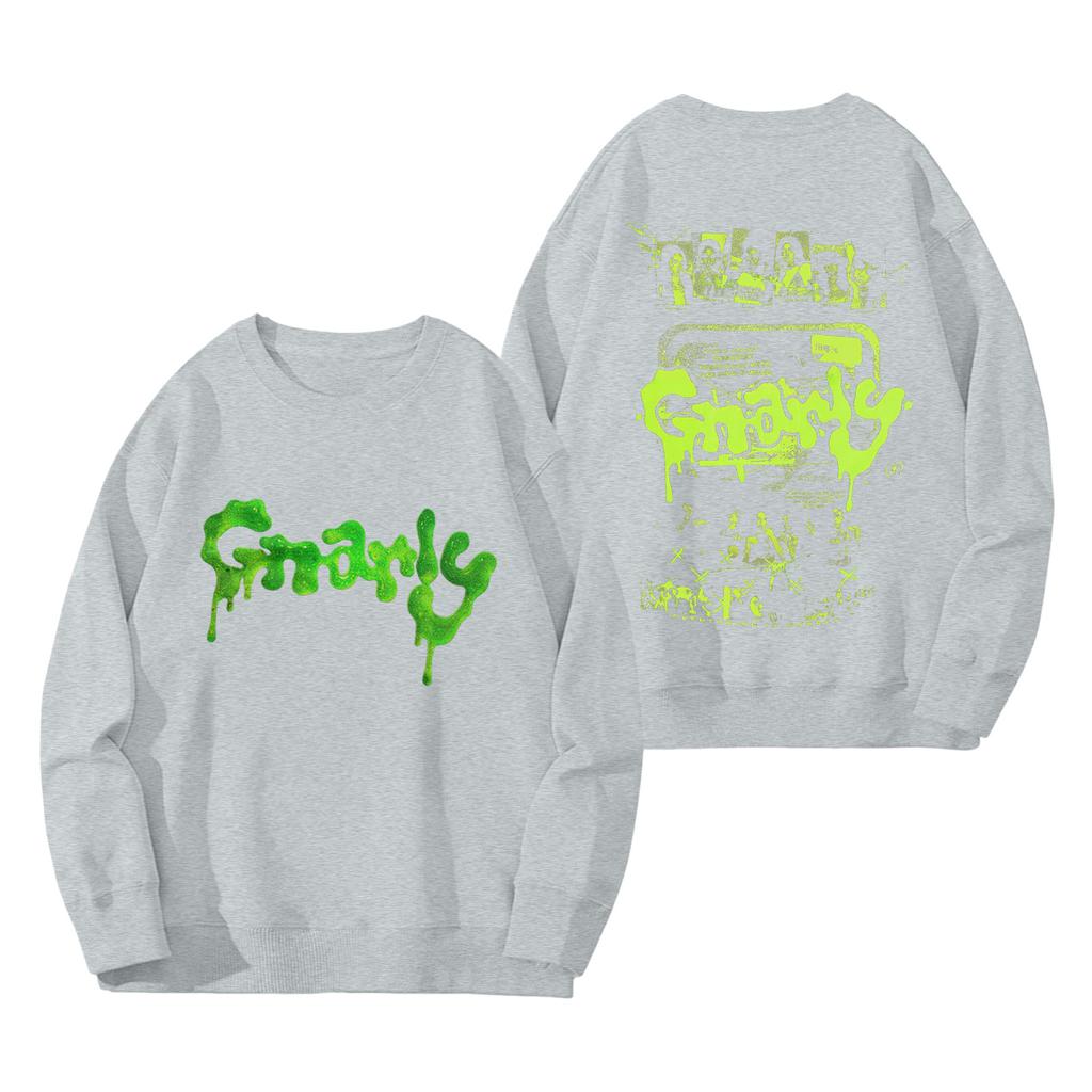 Women's Fashion Long Sleeve Print Round Neck Loose Pullover Sweater Top