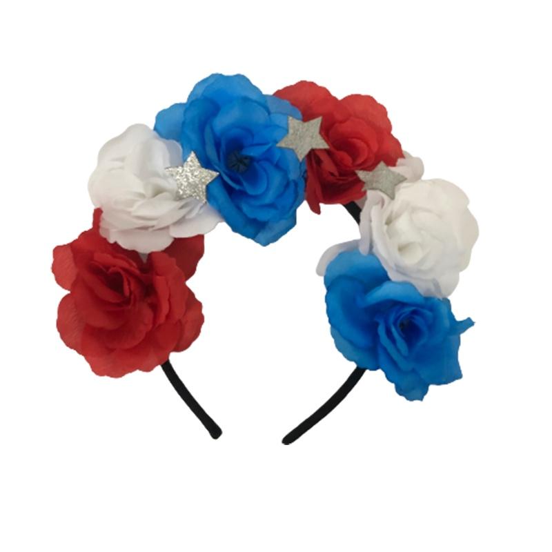 

The Queen s Platinum Jubilee Red White Blue Flower Hair Accessories Crown Celebrate In Style!