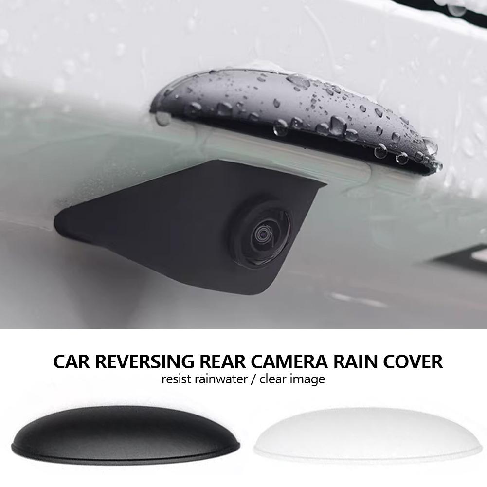 Car Reversing Rear Camera Rain Cover ABS Rain-Proof Car Reverse Camera Rain Shade Cover Waterproof Shield Car Exterior Accessory