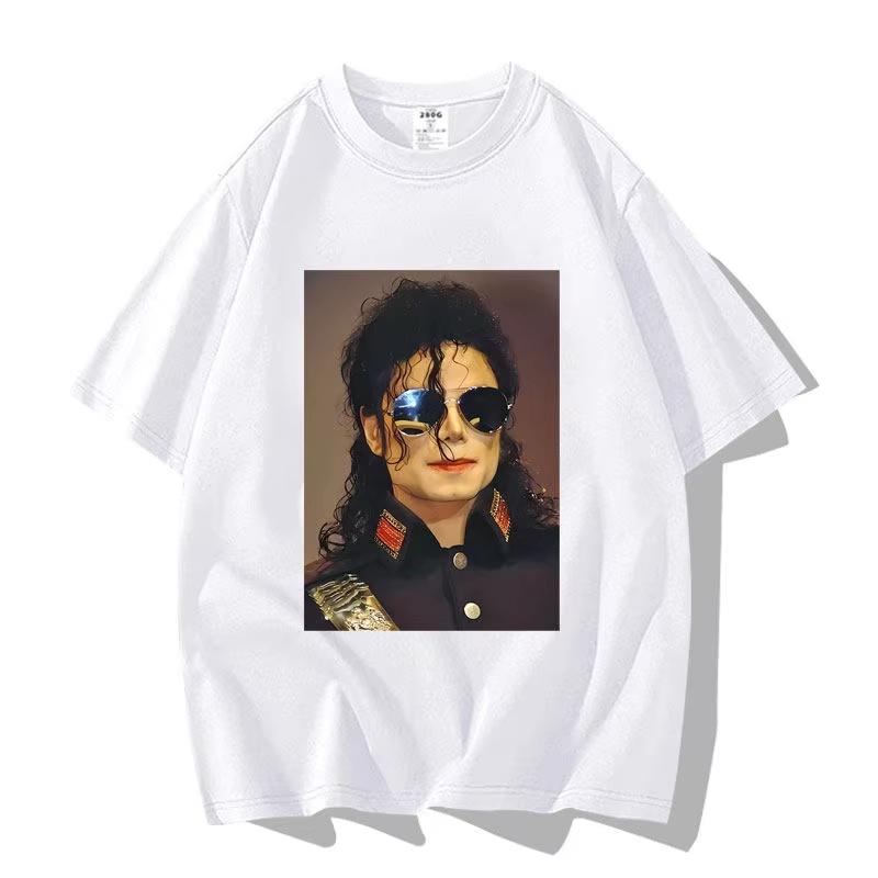 2026 Limitovaná edice Vzor Michael Jackson Pánská a dámská Nová letní trička pro dospělé Rodiče Móda Y2K
