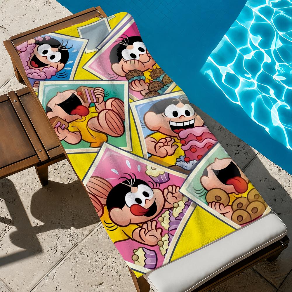 Animation Turma da Monica Towel Towel Soft Pool Gift For Travel Gym Shower Cool Camping Quick Dry Sports Large Beach Towel