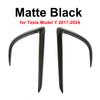 Per Tesla Model Y Juniper 2025 2025 Lampada Fendinebbia Anteriore Spoiler a Lama di Vento ABS Aspetto Carbonio Rivestimento Lama Copertura Protettiva Sopracciglio Luce