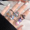 Cartoon Super Cute Dripping Oil Sweet Cool Wind Stacking Open Ring Cold Wind Cute Fashion Niche Design Ring