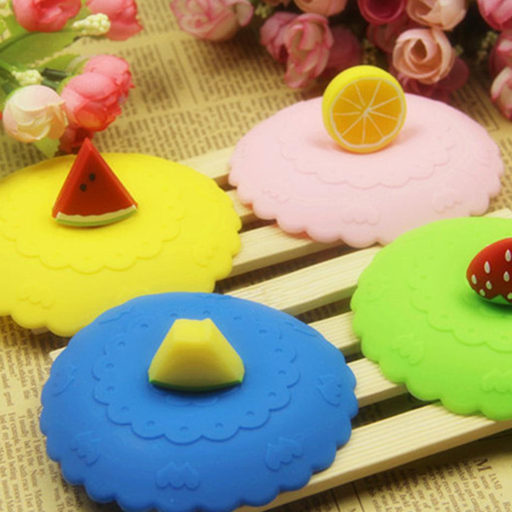 Silikonowa Pokrywka na Kubek Kreskówkowa Pokrywka na Butelkę Pyłoszczelna Nakładka