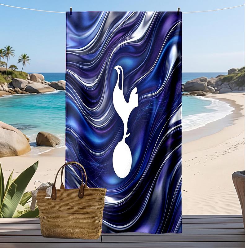 Tottenham Hotspur Printed Beach Towel Quick Dry Soft TowelPortable Large Rectangular Beach Blanket for Travel Swimming Pool