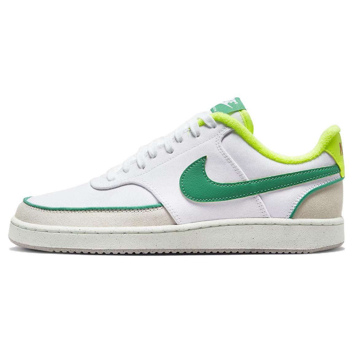 

Nike Court Vision 1 Canvas Повседневные Нескользящие Прочные Легкие Низкие Кеды для Скейтбординга Женские кроссовки Белый Зеленый DX2941-100 38.5