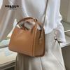 FUFUNI Genuine Leather Shoulder Crossbody Bucket Bag