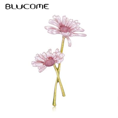 Broches fofos em formato de flores de anime para mulheres e homens, terno hijiab