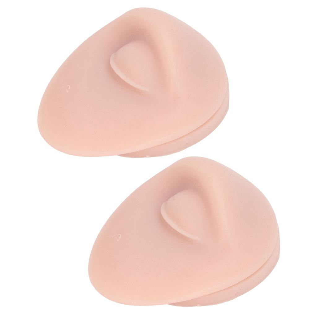 2PCS Soft Silicone Eye Model Simulation Flexible Compact Eye Display for Practicing Piercing Teaching Instructions