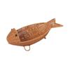 Imitation Rattan Woven Fruit Basket Storage Basket Large Capacity Decorative Practical Multifunction Serving Holder for Bread