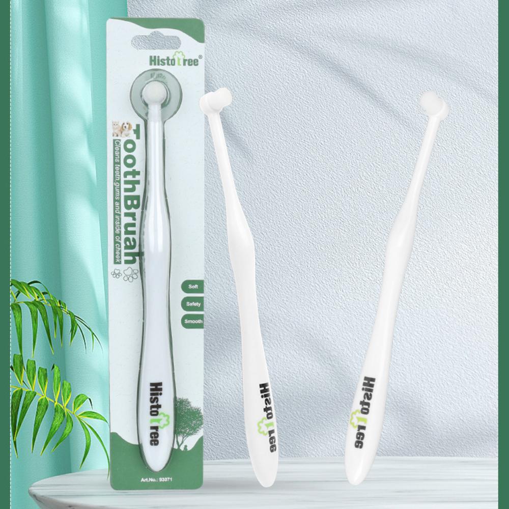 Soft Brush Pet Toothbrush Round Head Pets Cleaning Supplies Practical Oral Cleaning Tool  Cat