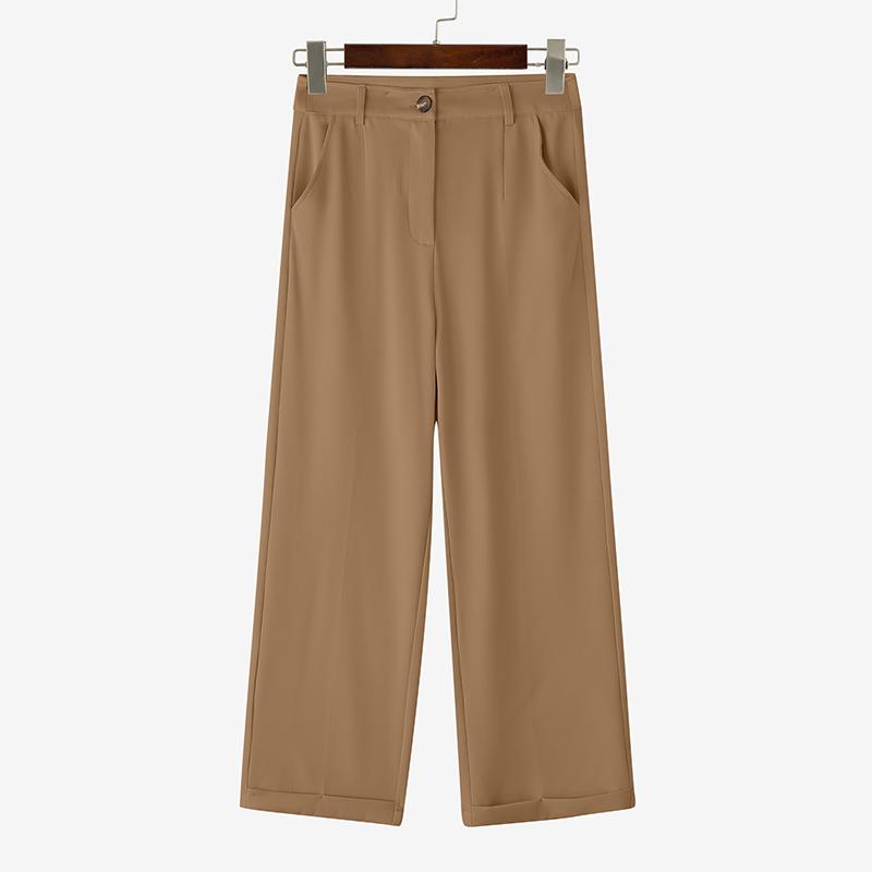 

Женские повседневные свободные укороченные брюки ZANZEA однотонного цвета