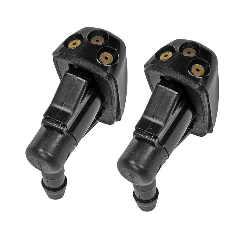 

Car Dual Holes Windshield Washer Nozzle Wiper Water Spra Car Windshield Wiper Washer for Spray Nozzle Fits 2Pcs Most Car Models