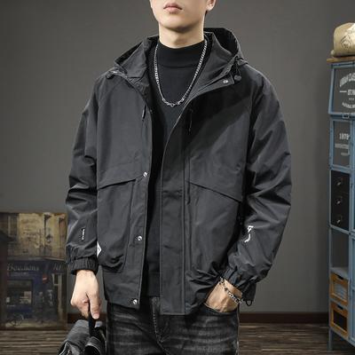 Tide Brand American Functional Jacket Men'S Jacket Loose Large Size Mountain Outdoor Leisure Hooded Tooling Outside