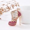 Exquisito Llavero de Tacones Altos con Pedrería - Colgante Creativo Coreano Lindo para Bolso de Mujer