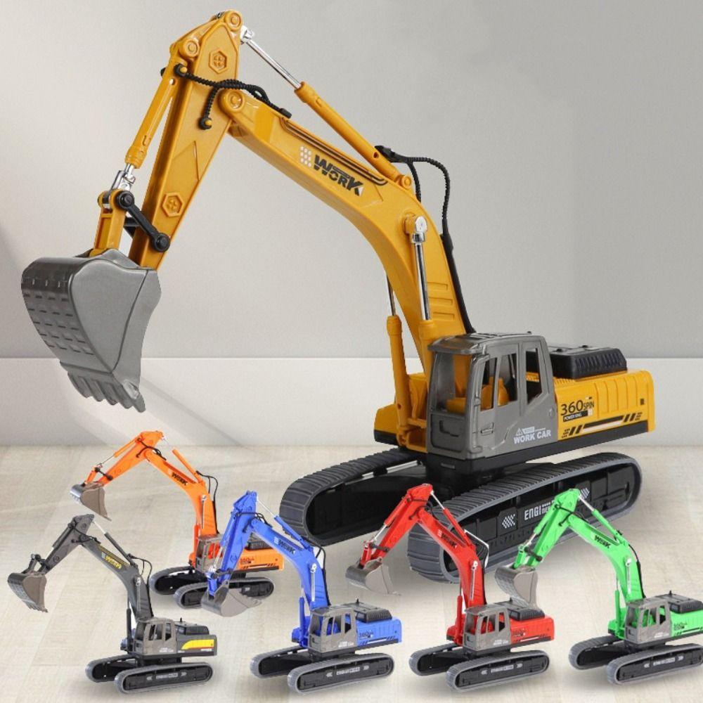 Rotatable Excavator Model Toy Simulation Construction Vehicle Model  Collection