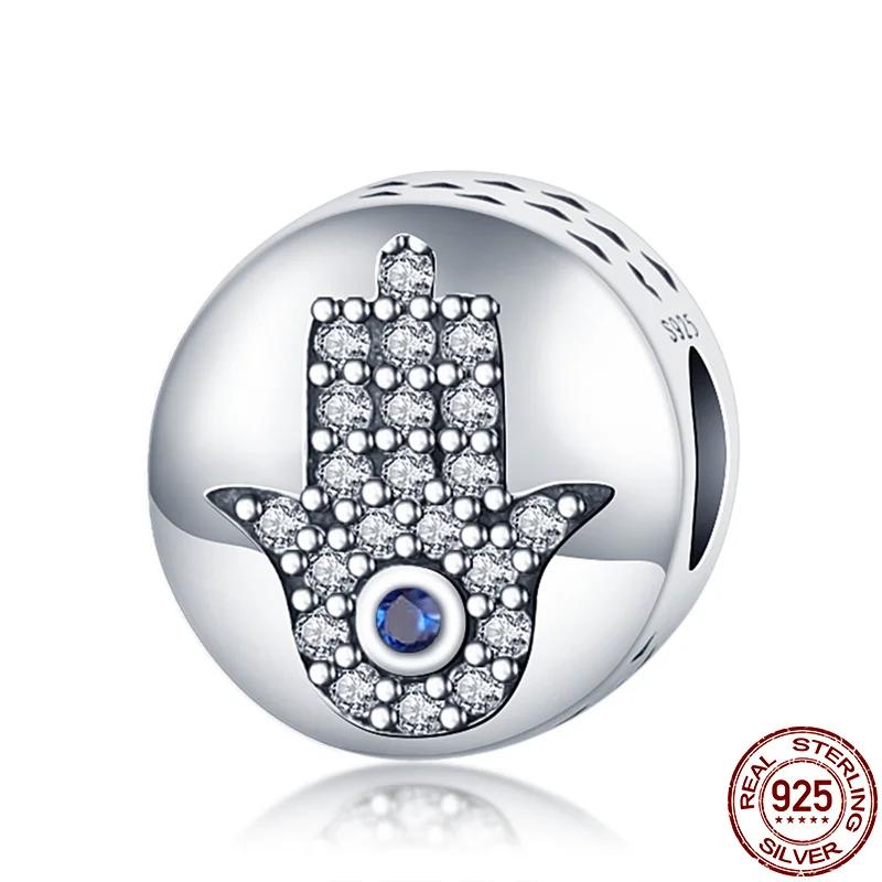 925 Silver Color Evil Eye Charm Demon Eye Bead For Original Bracelet&Bangle DIY Making Fashion Jewelry Gift