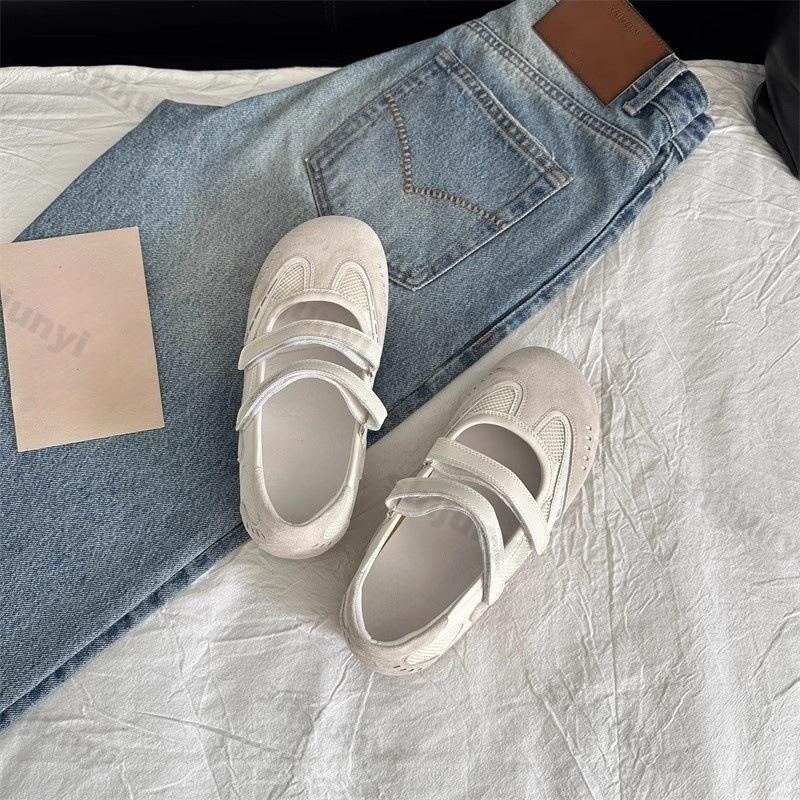 Damen Ballerinas 2026 Neue Mary Jane Netz Atmungsaktiv Mode Luxus Lässige Sneaker Bequem Rutschfest Damen Lässige Flats