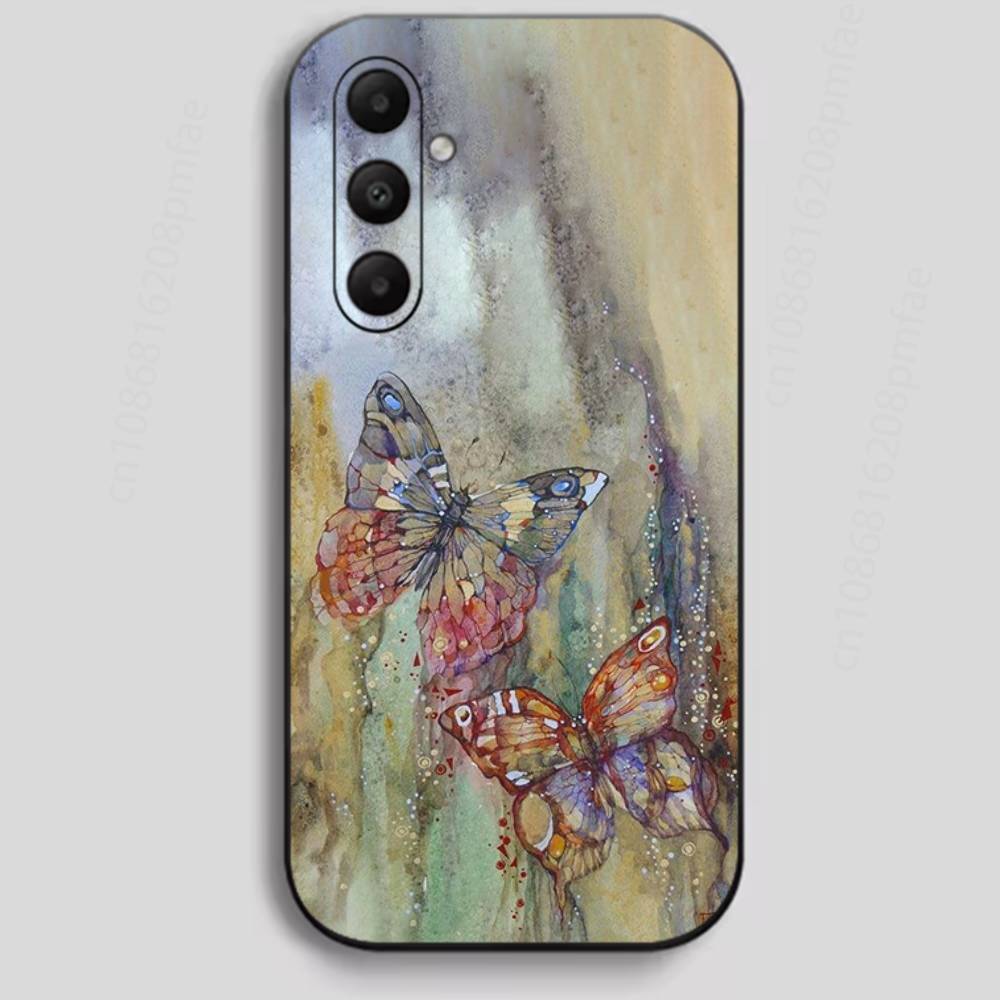 

Ink and wash butterfly Phone Case for Samsung Galaxy A73,23,53,33,24,72,22,52,32,54,A34 Soft Cover Samsung A53 5G