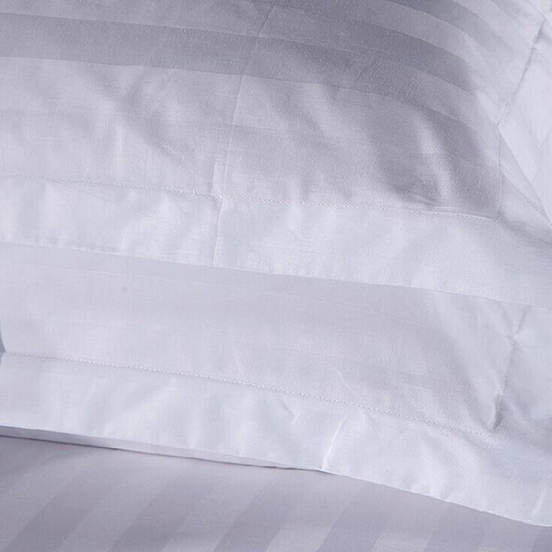 New 1 PC Cotton Diameter 45 * 75 Pillowcase Hotel Cotton Bedding Thicke Satin Strip of Pure White