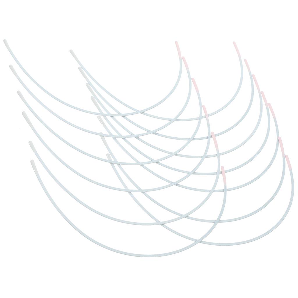 10 Paar Bügel für BHs Bügelersatz mit Stahlringstütze Metall