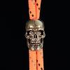 Brass Antique Skull Pendant Paracord Keychain Knife Handle Axe Grip Decor DIY Outdoor Accessory