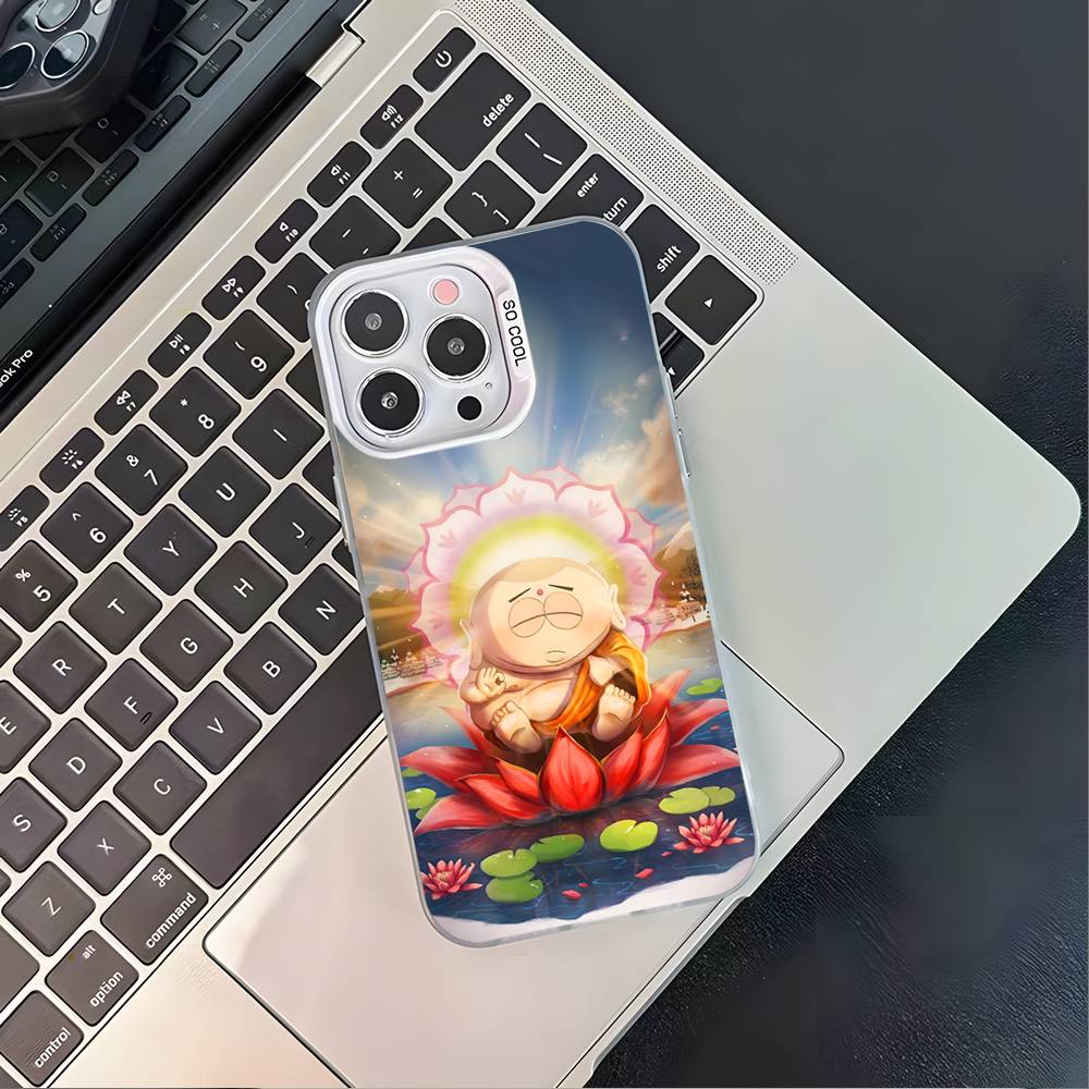 S-SouthES Cute P-Park White Matte Shockproof CoverPhone Case For iPhone 17,16,15,14,13,12,11,Pro,XS,Max,Plus,Mini,SE4,E