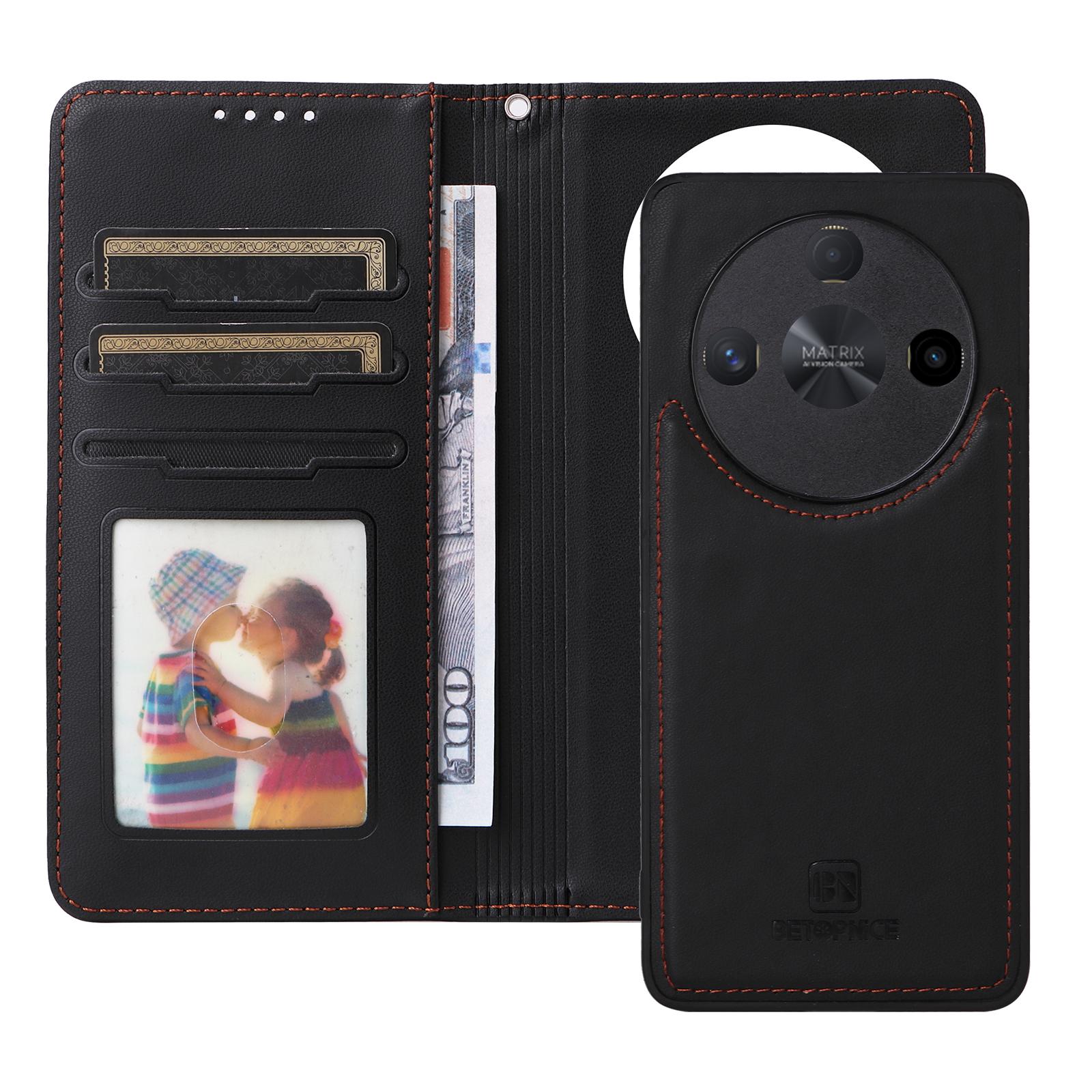 

For Honor X50 5G/X9b 5G/Magic6 Lite 5G/X50 GT 5G Magnetic Case BETOPNICE Detachable PU Leather Phone Cover with Strap Brown