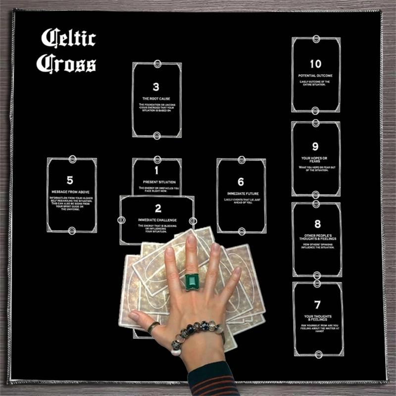 Divinations Tablecloth Reading Card Astrologys Tarots Cards Tablecloth Altars Cloth Divinations Board Game Accessories