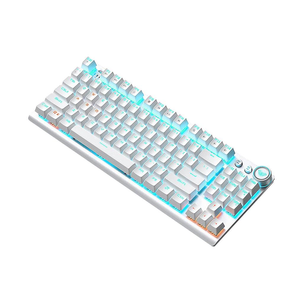 AULA F3009 Wireless Three-Mode 87-Key Mechanical Keyboard for Esports, Gaming, and Office Use