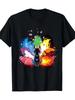 MenS Soccer Colorful Football Design Graphic TShirt
