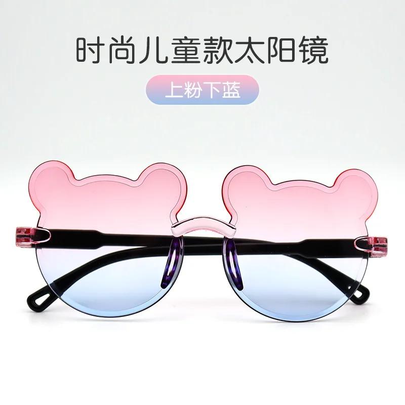 Bear Shape Children Glasses Kids Sun Sunglasses Trendy Girls Cartoon Eyeglasses Shades Boys Cartoon Sunglasses Lentes