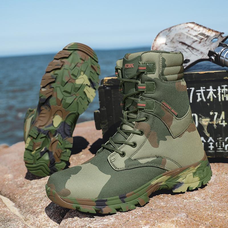

Men s Tactical Desert High Top Boots Retro Style Motorcycle Boots Outdoor Hiking Camping Shoes Comfy Ankle Boots Sized For 39-46 39 темно-зеленого