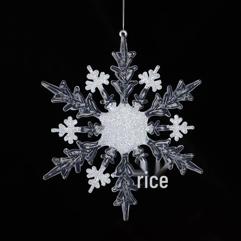 

Різдвяні прикраси-сніжинки - Акрилові прикраси для весіль, готелів, торгових центрів та фотографії