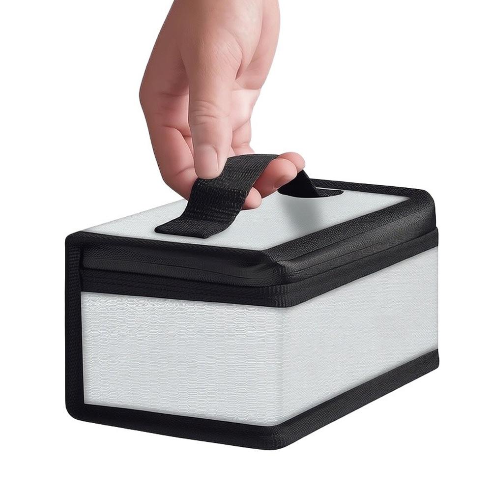 1 Pcs Lithium Battery Explosion-proof Bag Lithium Battery Fiberglass Fireproof Bag Fireproof Safety Storage Bag