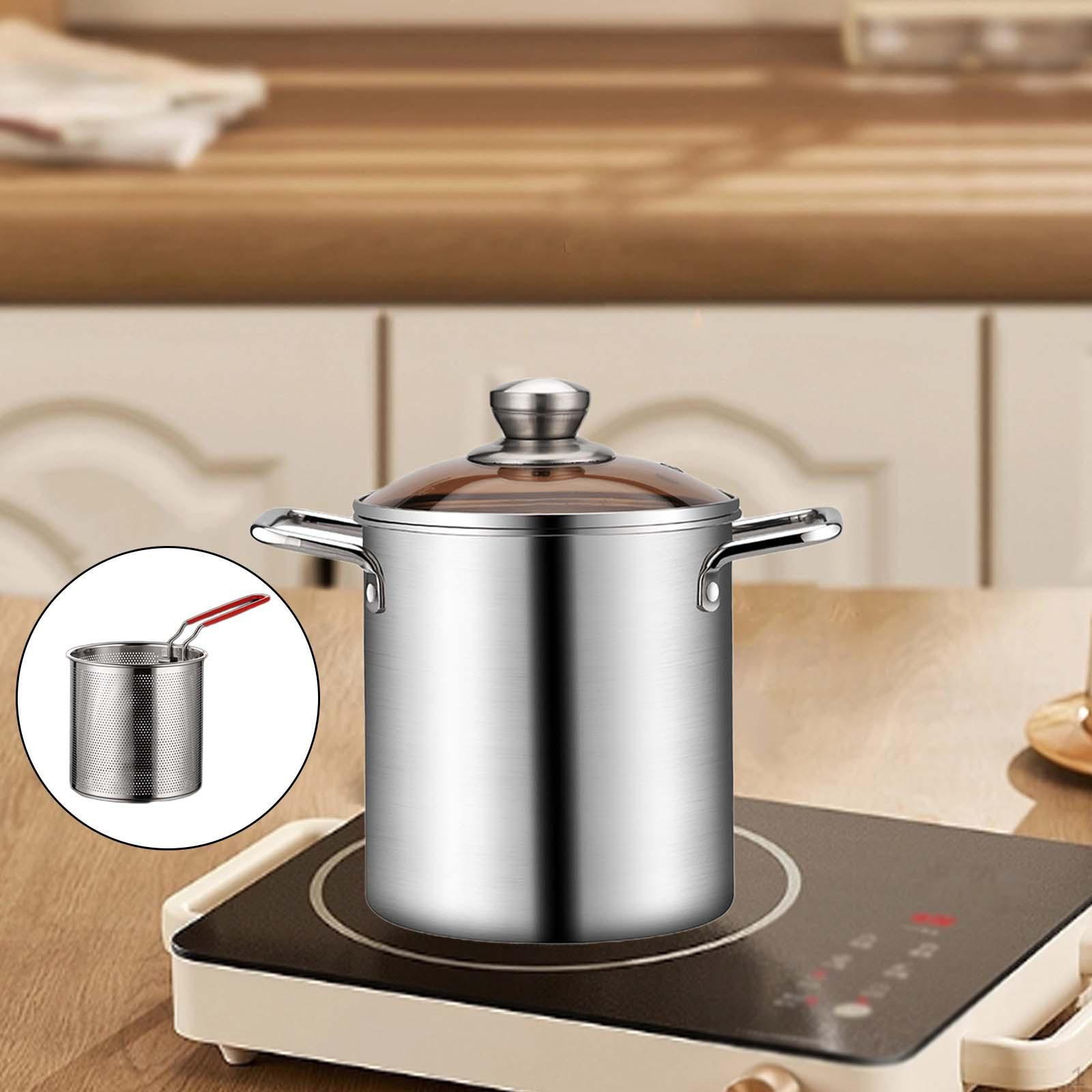 

Компактная фритюрница из нержавеющей стали для хрустящих деликатесов with Fryer Basket