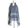 Neck Warmer Hooded Cape Fishbone Pattern Women Shawl Elegant Knitted Scarf  Daily