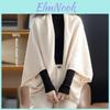 Conditioning Air Autumn Scarf Shawl Smock Cape Pure Wool Knitted Cardigan Large Size Shawl Coat Sunscreen Womens Thick