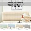 1 Stück Kopfteilbezug Elastischer Jacquard Nachttischbezug für Bett im Schlafzimmer Leicht zu reinigender Kopfteilbezug mit gleichen Worten