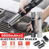 8800MA Rechargeable Fish Electric Cleaner for Fish Scalers Charging Portable Clean Fish Remover Descaler Scraper Seafood Tools