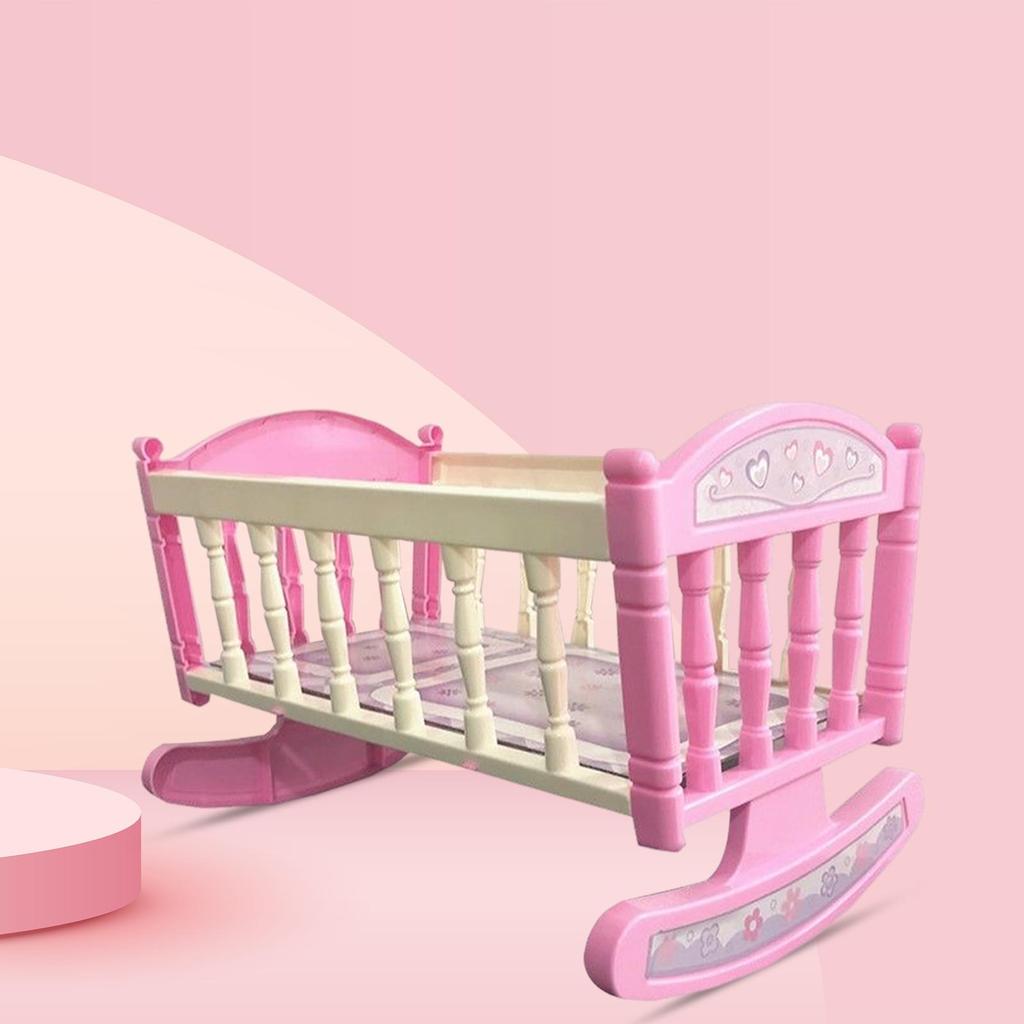 Miniature Shaking Bed Interactive Toys Multipurpose DIY Project Dollhouse Furniture for Parties Play