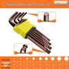 9-Piece Ball End Hex Key Set - Hexagonal 6-Point Screwdriver Wrench