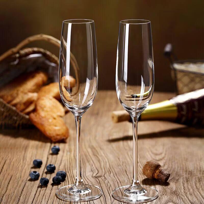 ZISIZ European Crystal Champagne Glass Set