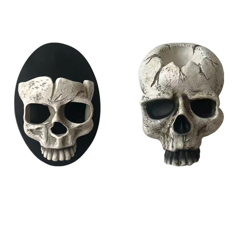 Scary Skull Head Candlestick Gothic Skull Head Wall Lamp  Restaurant