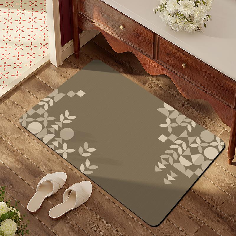 

Коврик для пола для дома, ванной комнаты, быстросохнущий, водопоглощающий, противоскользящий коврик для ног для ванной комнаты 40 * 60cm
