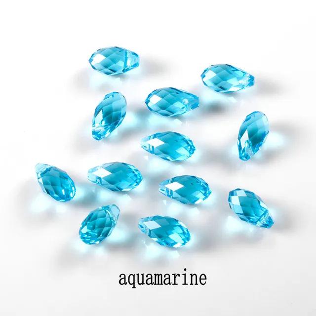 

AB Color Teardrop Crystal Glass Браслет Бусины DIY Ювелирный Кулон 5.5x11mm 84 pcs