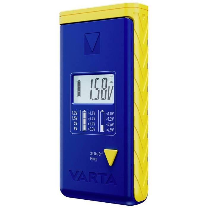 Varta LCD Tester baterií Rozsah měření testu baterií (tester baterií) 1,2 V, 1,5 V, 3 V, 9 V baterie, baterie 00893 1