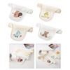 Back Sweat Absorbent Towel High Absorb Back Towel Cartoon Embroidery Cotton Back Cloth Children Unisex Long Sweat Towel