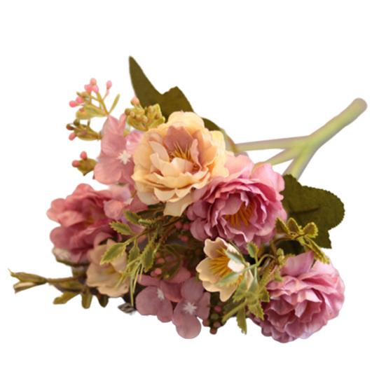 

1шт 30см искусственный настольный поддельный цветок пиона DIY орнамент домашний свадебный декор фиолетовый