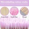 100/200/500Pcs Disposable Wooden Cotton Swabs Double Sided Tip Wood Sticks Glue Removing Makeup Tool Clean Stick Lash Accessorie